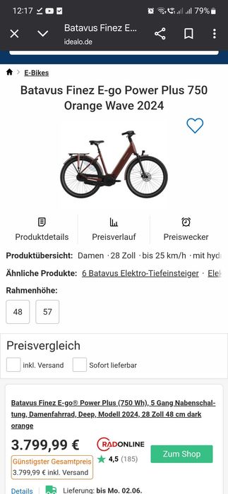 Bicicleta electrica dama