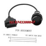 Cablu Adaptor Iveco Daily 38 Pin La Obd2 Pt Autocom Delphi Wurth