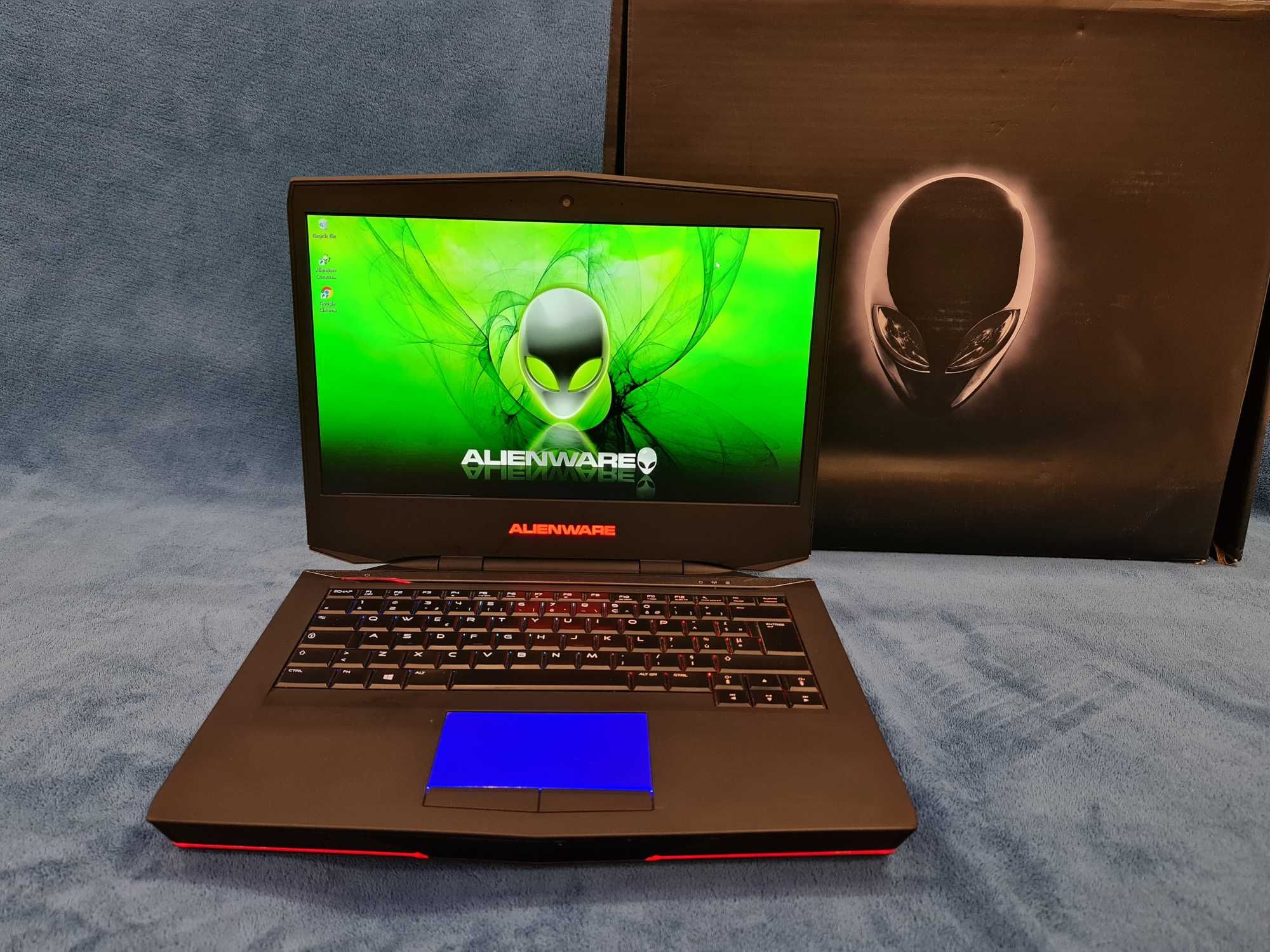 Laptop gaming ALIENWARE 14 inch ,intel core i7-quad core ,video 4 GB