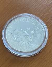 СРЕБРО 1 OZ 999, лунар 2015, YEAR OF THE SHEEP’2015