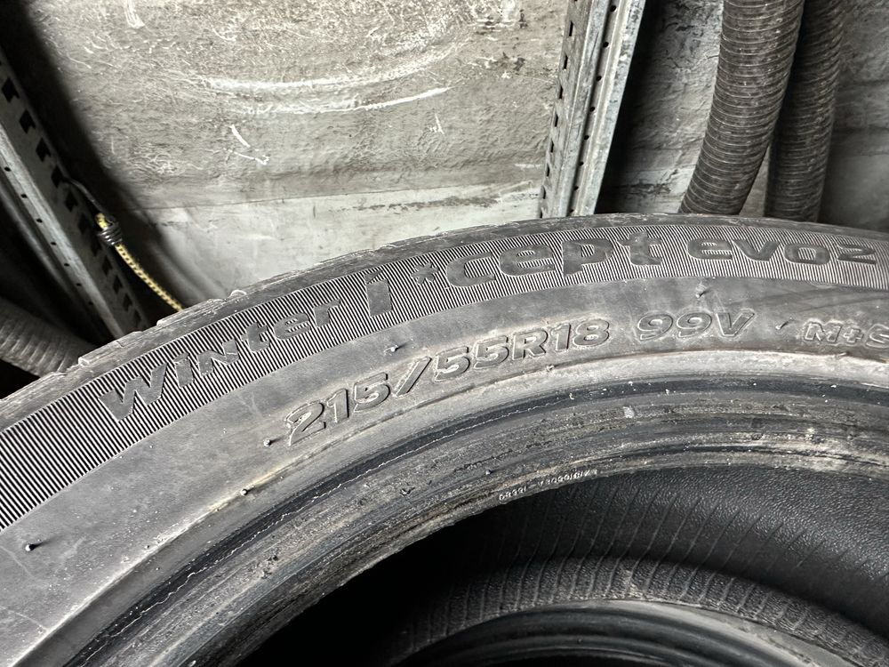4 бр зимни гуми HANKOOK 215/55/18 цола Перфектни