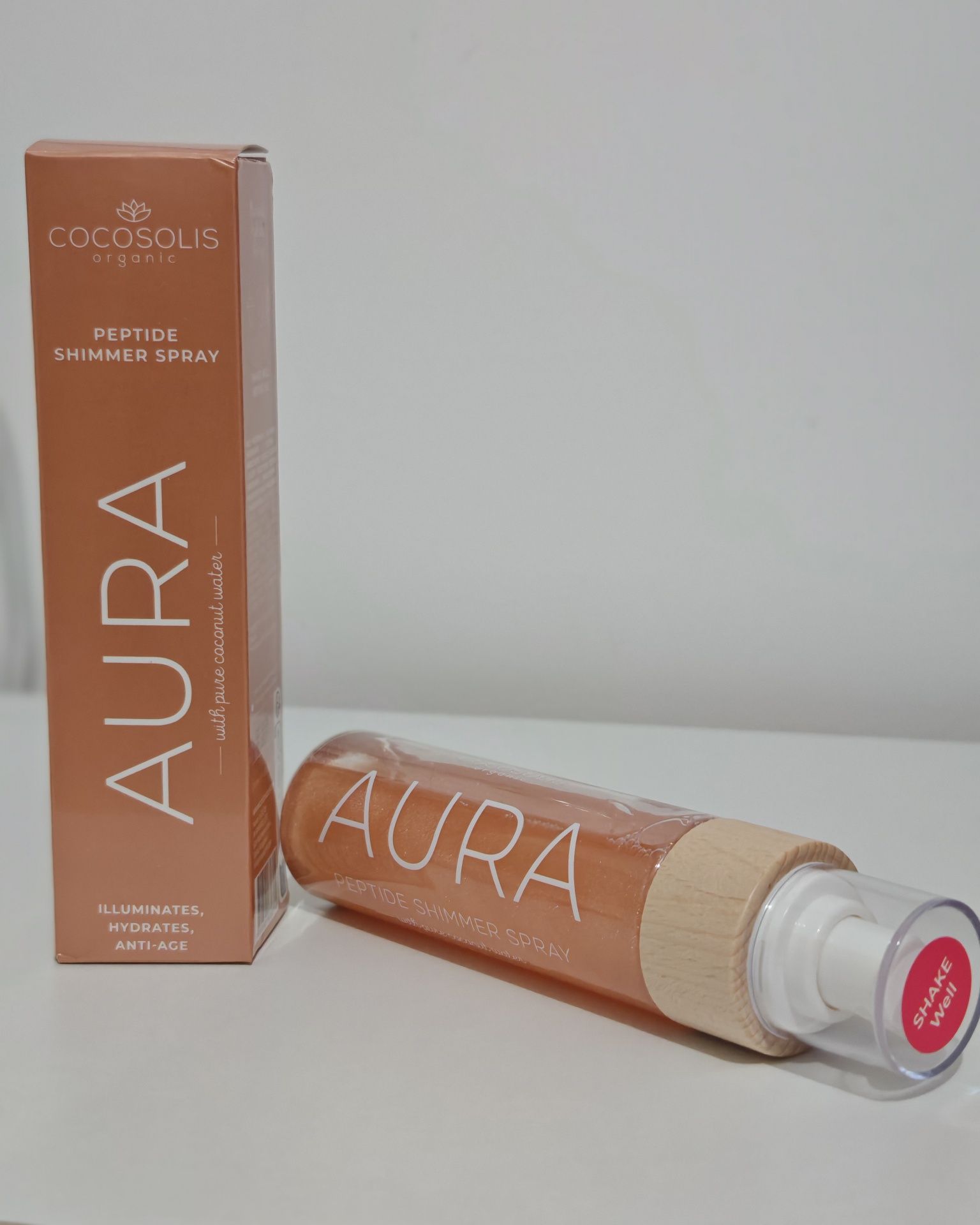 Cocosolis organic AURA Peptide Shimmer Spray