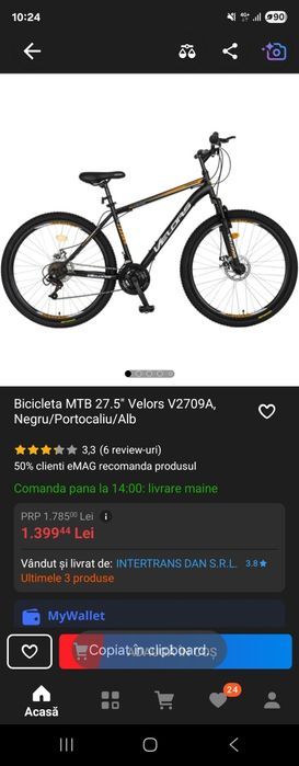 Vand bicicleta MTB