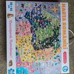 Vând puzzle nou 168 piese Harta Romaniei