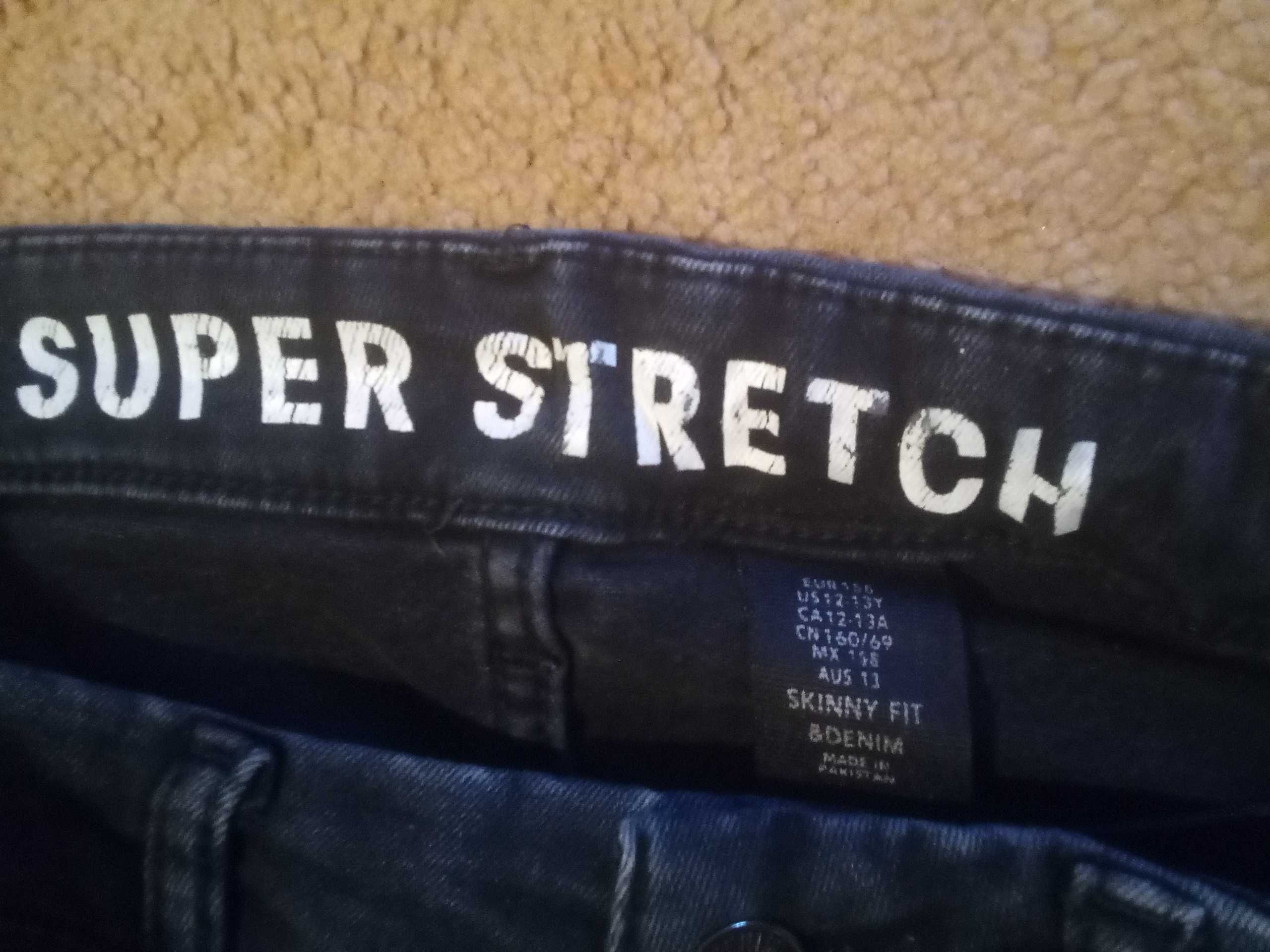 Два чифта памучни дънки H&M SLIM FIT и SUPER STRETCH №158 за 12-13 год