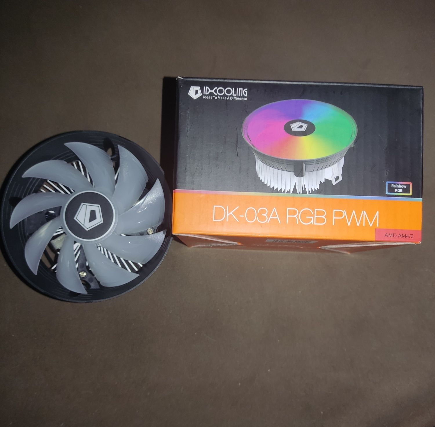 Кулер для процессора, ID-COOLING DK-03A RGB PWM, новый для AMD