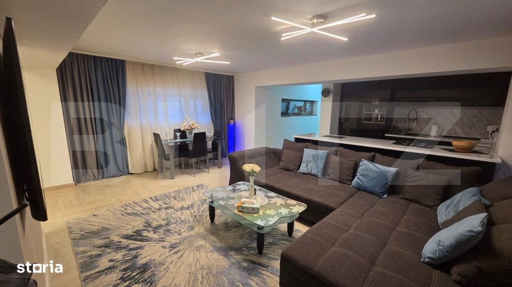 Apartament cu 3 camere, decomandat, mobilat/utilat, 94 mp, zona Gradin