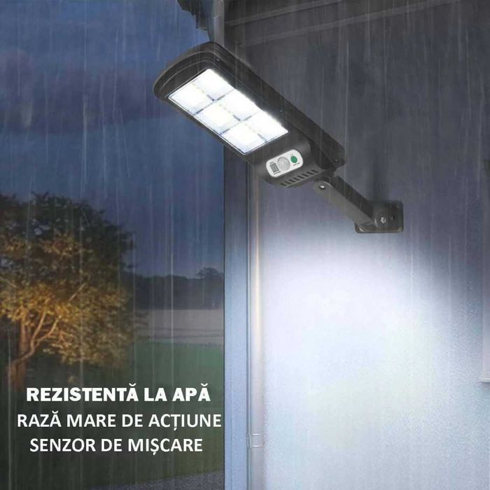 SET 4 Lampi solare LED Gradina / Exterior / Puternice  JORTAN® 120SMD