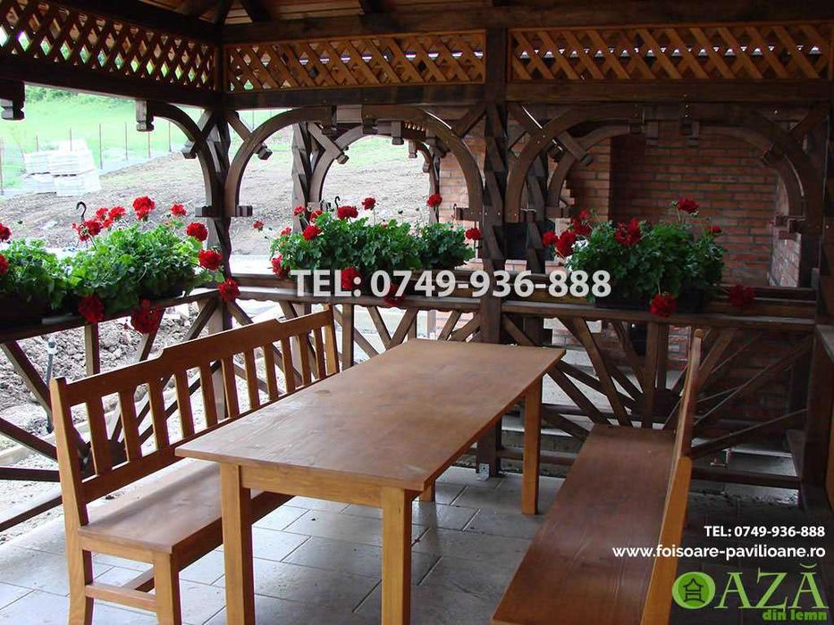 Foisor lemn, foisoare din lemn - Model Rustic - livrare in toată țara