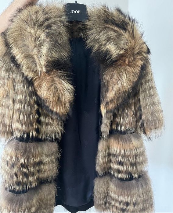 Haină de blană cu mânecă scurtă