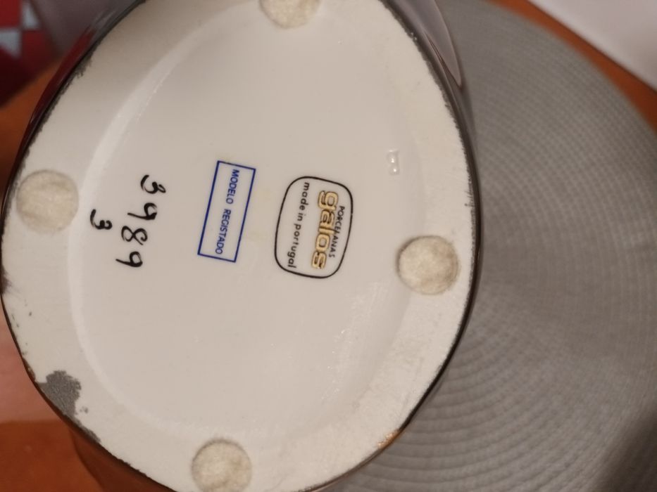 Vază Galos porțelan aurit