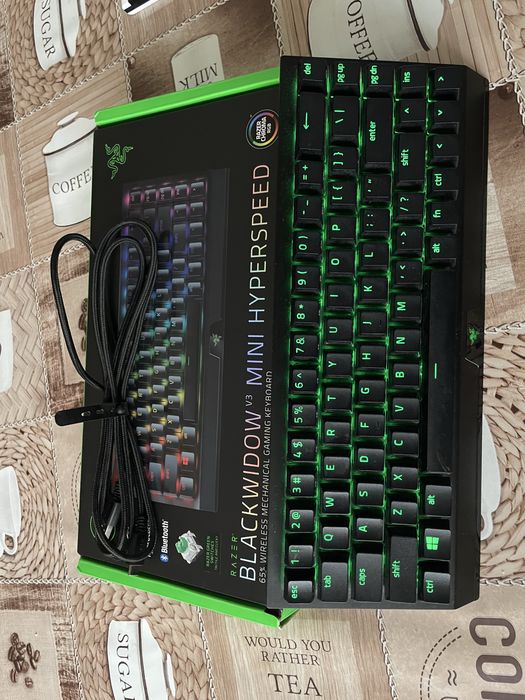 клавиатура-Razer BlackWidow V3 Mini Hyperspeed 65%