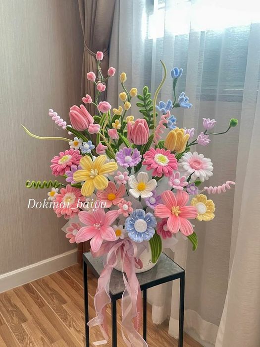 Цветы из синельной проволоки