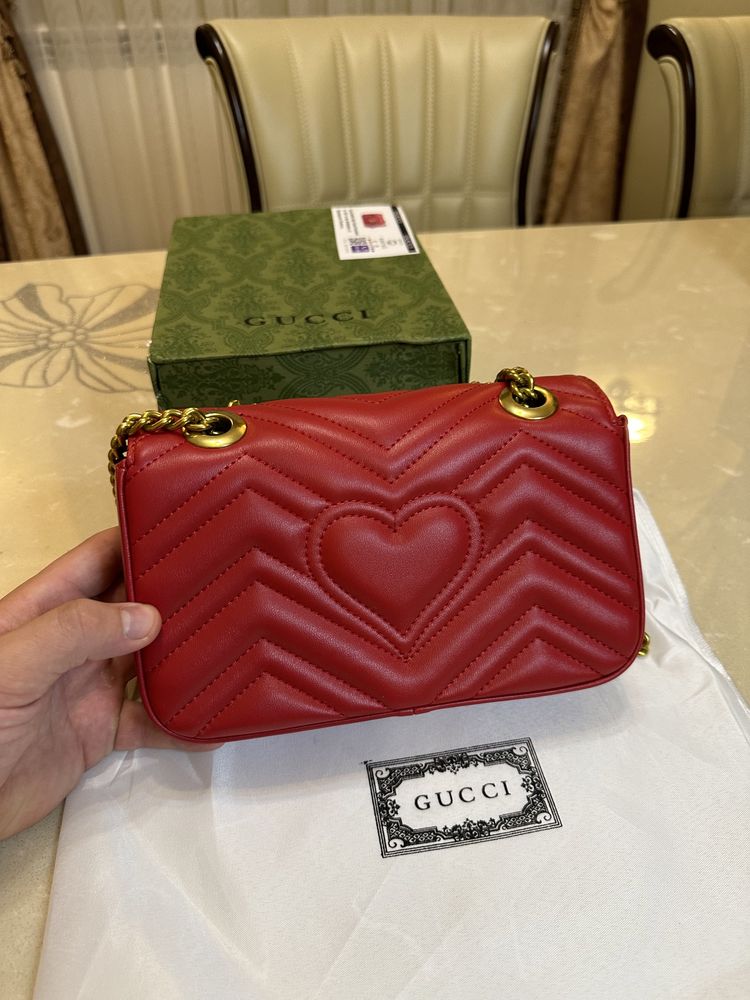 Geanta Gucci Marmont Piele Rosu Full Box