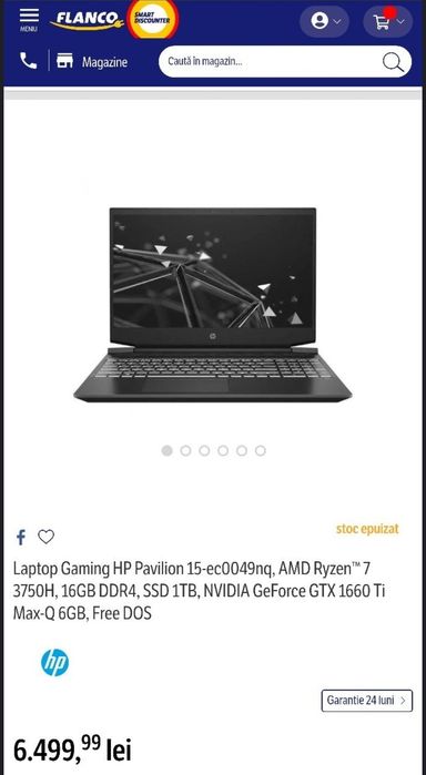 Laptop gaming hp pavilion 15