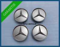 Set 4 capace gri 75mm jante aliaj Mercedes Benz