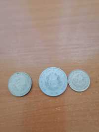 monezi vechi 5 lei,0,25 bani si 1leu