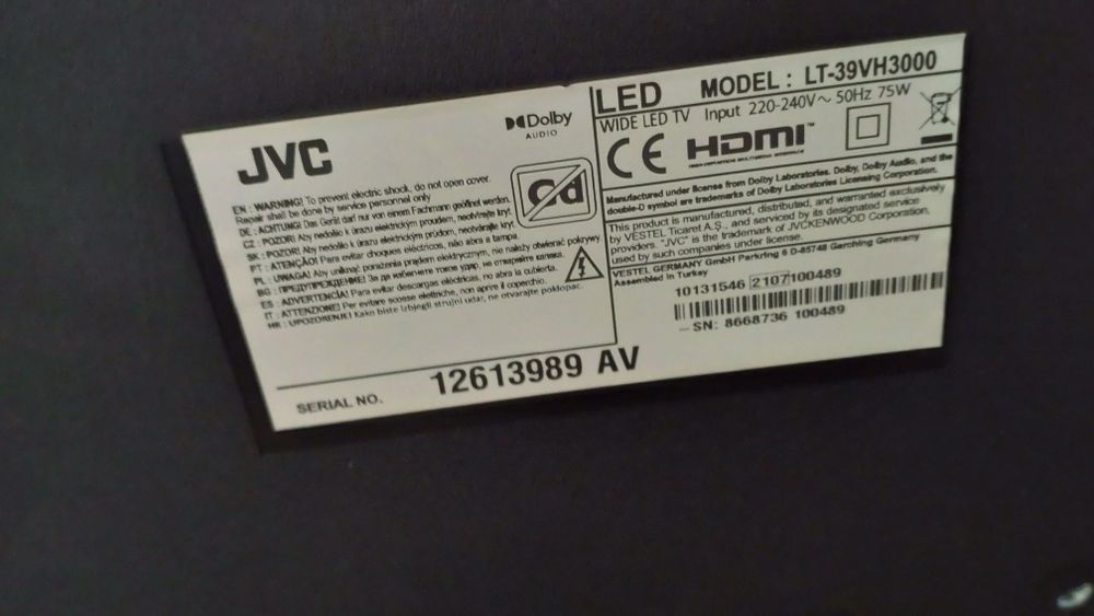 TV Smart JVC  32"