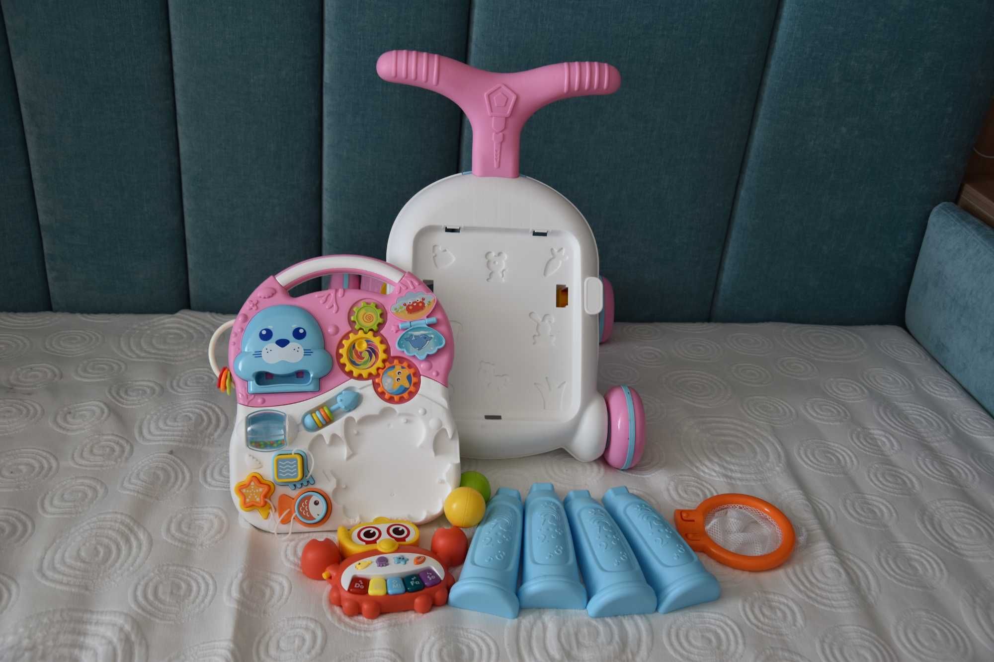 Бебешка проходилка 2 в 1 Caretero Toyz - Spark, Pink