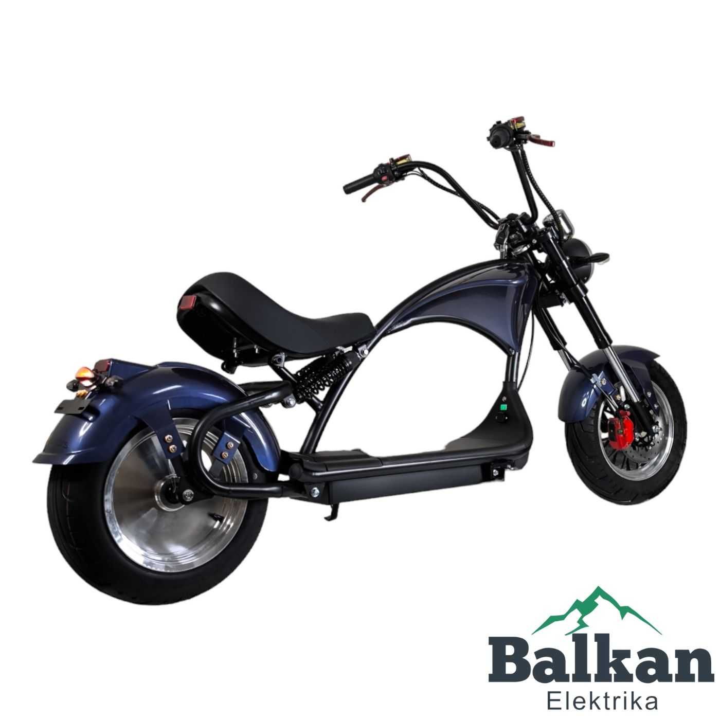 Електрически Чопър HARLEY-DAVIDSON Blue 2500W/60V/20AH