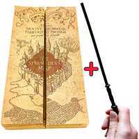 Хитроумна Карта от Хари Потър + "Магическа" Пръчка Дар Птица