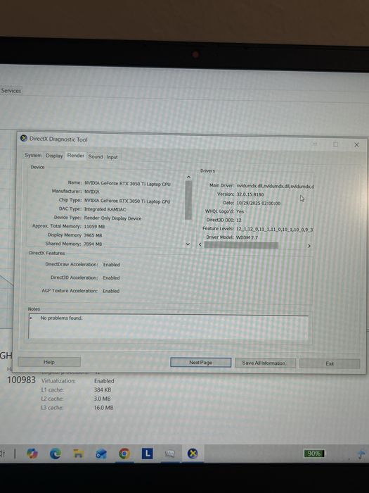 Laptop GAMING Lenovo Ideapad 3 15ACH6 Nvidia RTX 3050TI