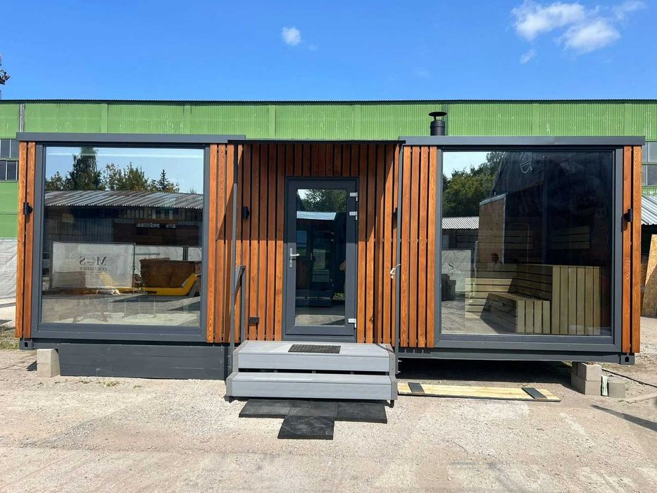 Баня контейнер 40 футовый. Модульная баня.