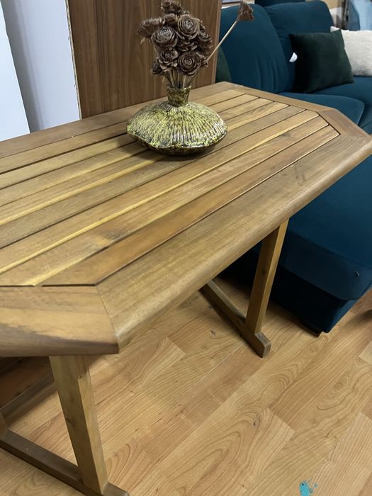 Vând Masă Balcon din Lemn Masiv de Acacia