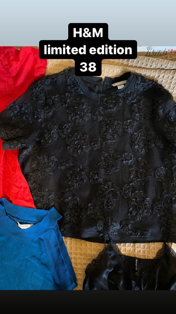 ZARA, HM блузи потници, бюстие S M