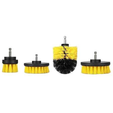 Set 4 perii curatare cu adaptor pentru bormasina/autofiletanta