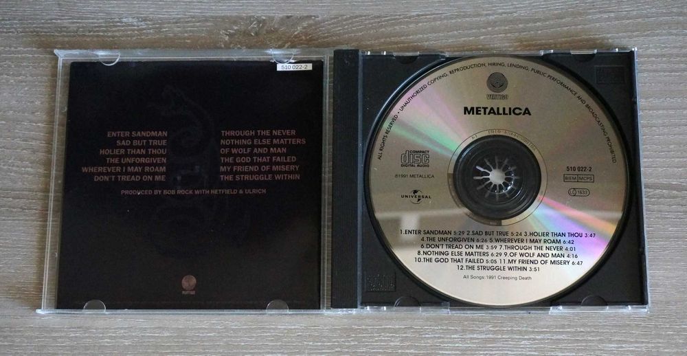 Metallica- The Black Album - Оригинално немско издание