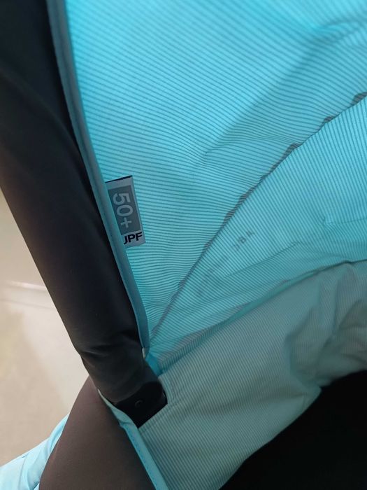 Abc Design - Mamba Aqua/Dark Brown кош за новородено за детска количка