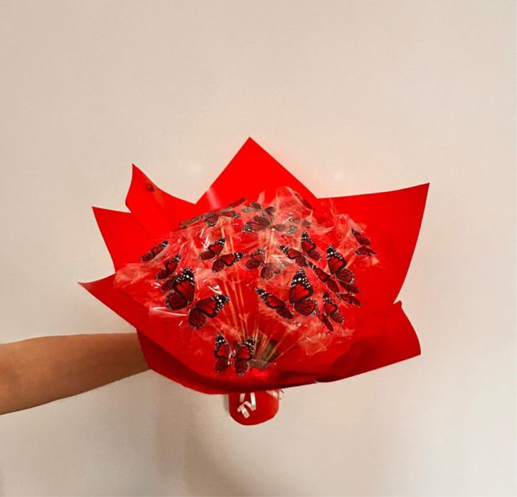 Buchete fluturi hand made cu lumini