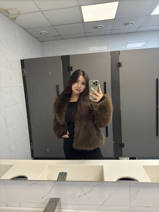 Экошуба, темно-коричневая