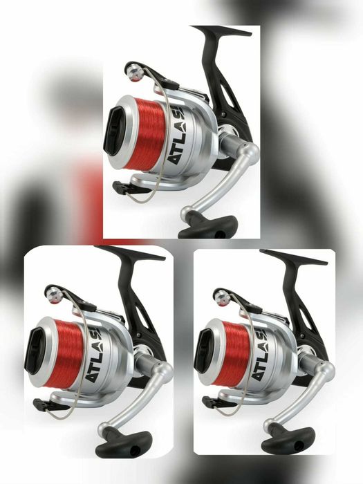 Три макари за дънен риболов с фабрично навита корда LINEAEFFE ATLAS