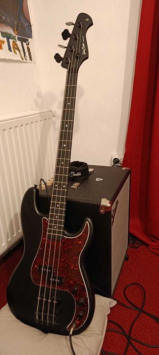 Combo Bass Harley Benton + Amplificator Fender Rumble 100