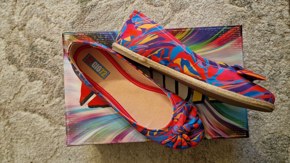 Balerini multicolor panza