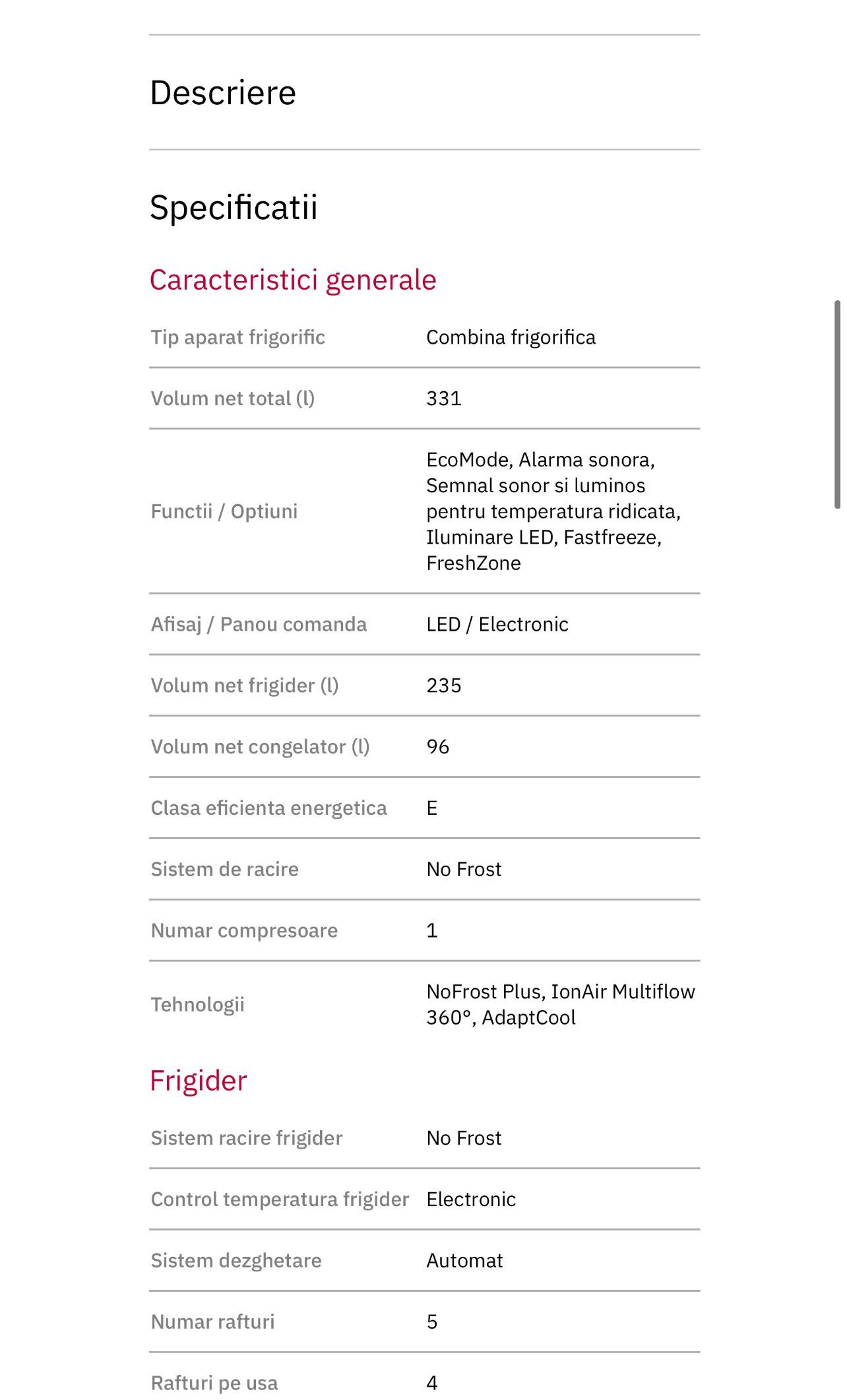 Combina frigorifica GORENJE ( nu samsung , beko Tesla Lg )