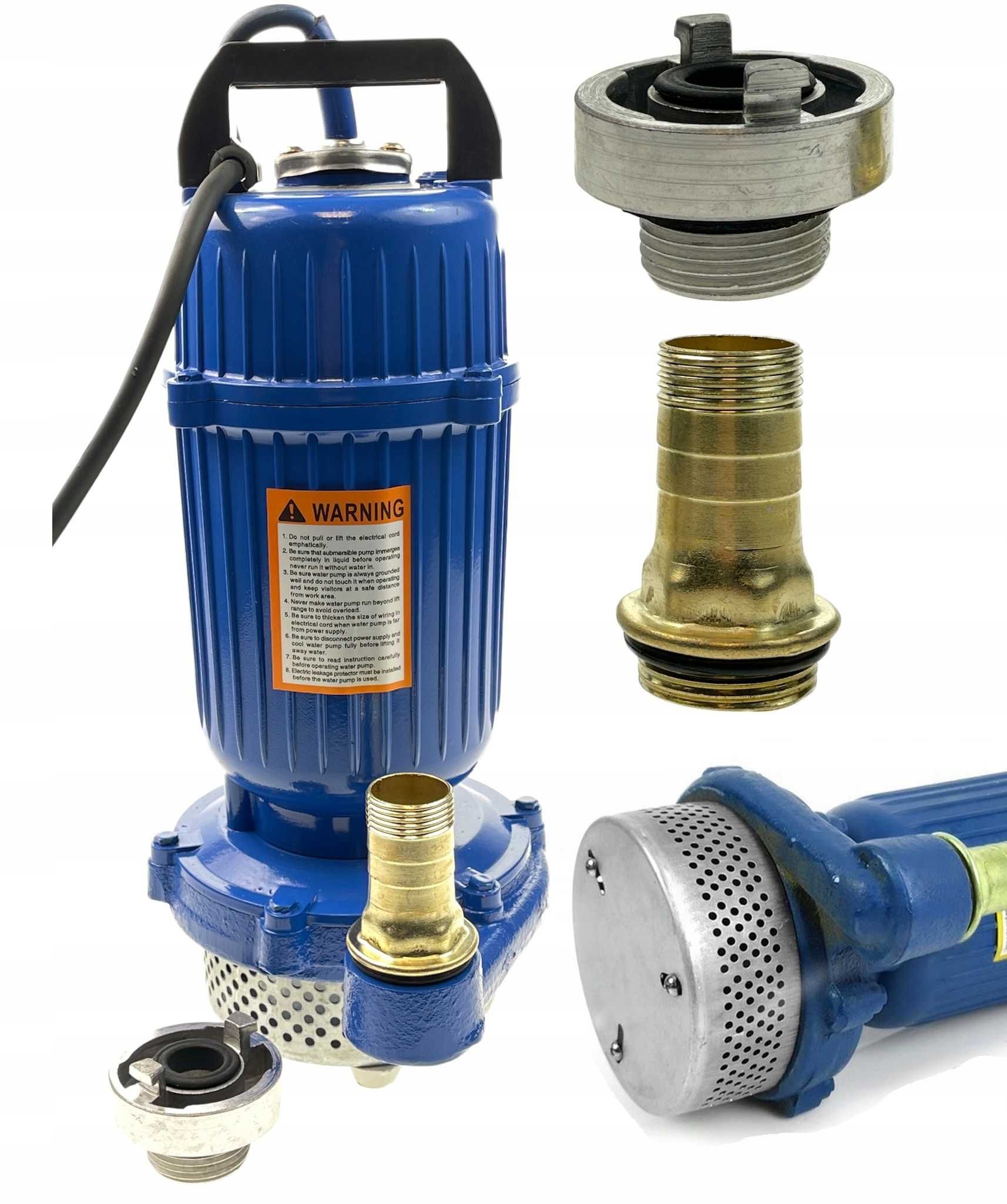 Pompa apa submersibila cu sita 20m fara plutitor 12.5m³h (PU206+20M)