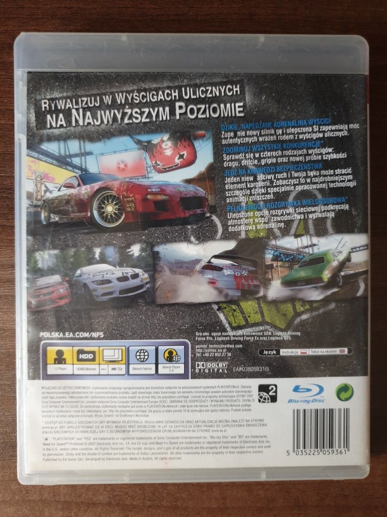 NFS/Need For Speed Pro Street PS3/Playstation 3