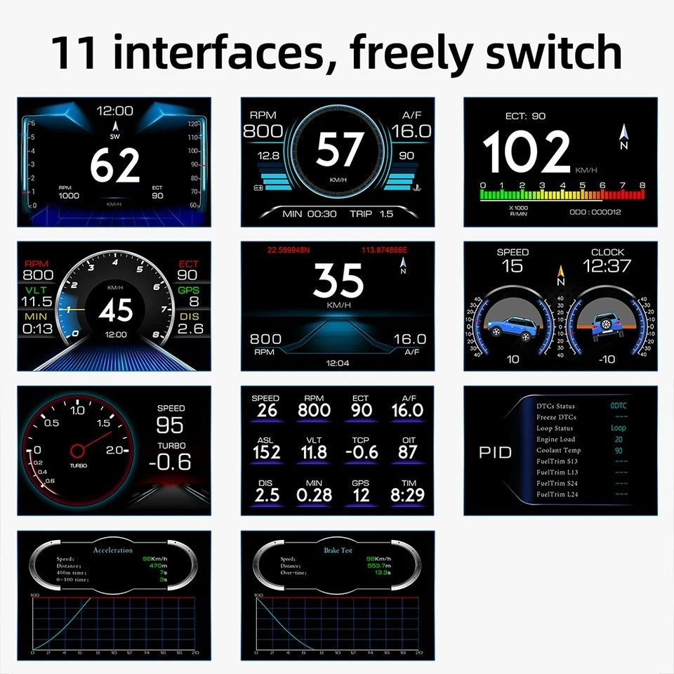 Inclinometru digital și gps OFF ROAD  4x4 Suzuki, Nissan, Toyota, OBD