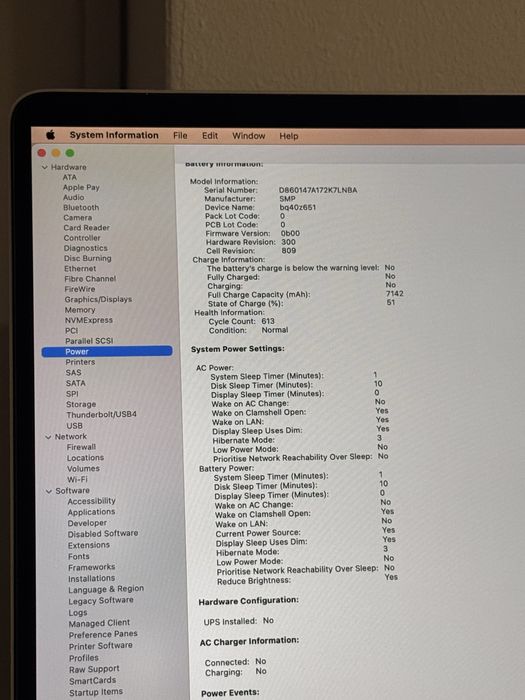 Vand Macbook Pro 16" i9 16GB 1TB
