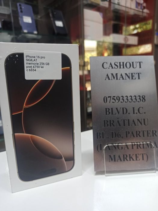 ‼️iPhone 16 Pro  256 GB‼️ Garanție‼️ SIGILAT ‼️