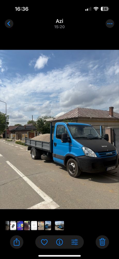 Lucrari cu miniexcavator+ Transport agregate balastieră