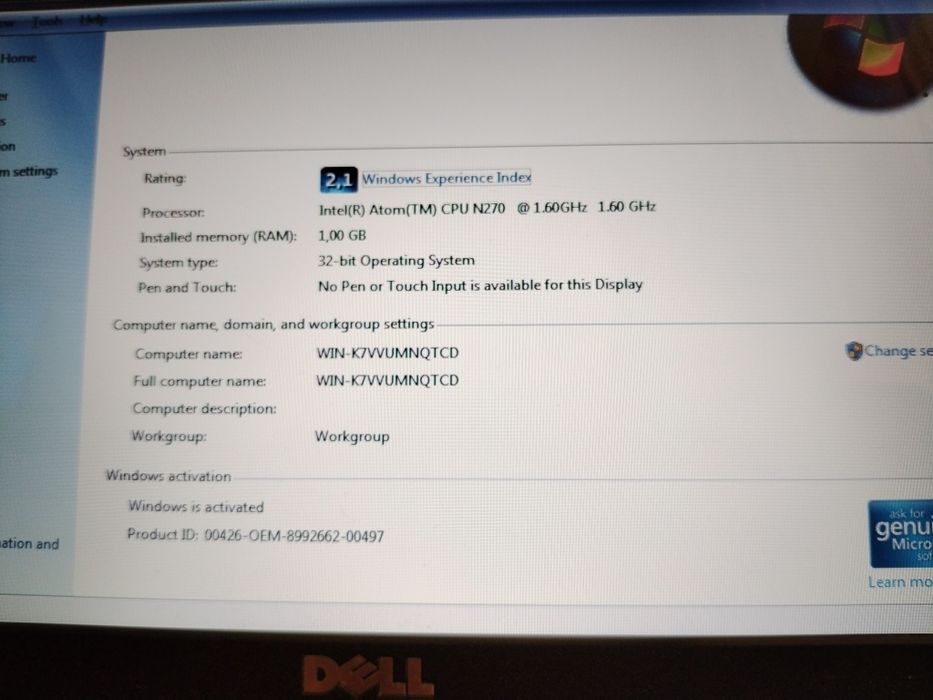 DELL inspiron mini