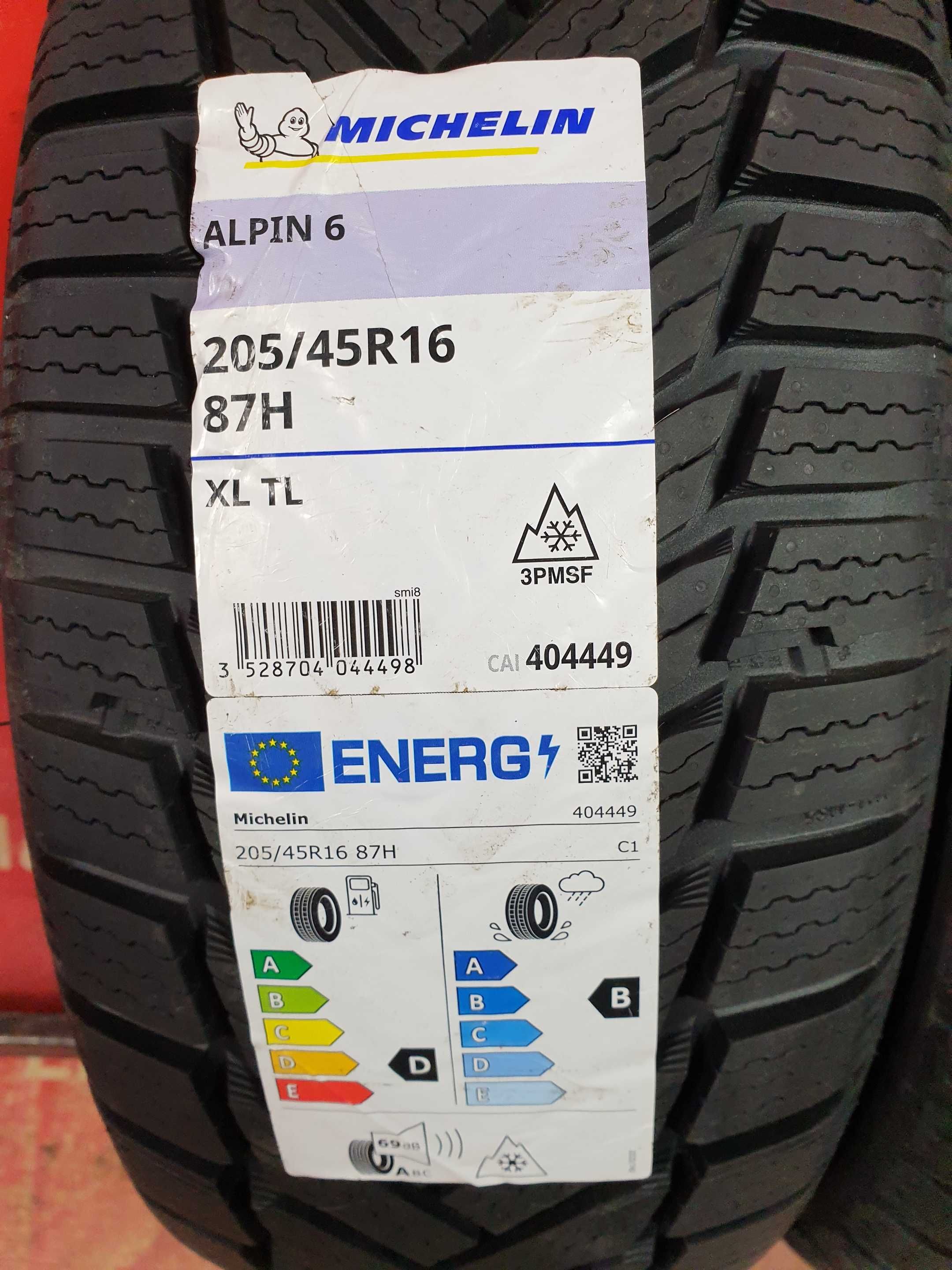 Anvelope de IARNA - 205/45/16 - Michelin 6 - NOI - DOT 2021 !