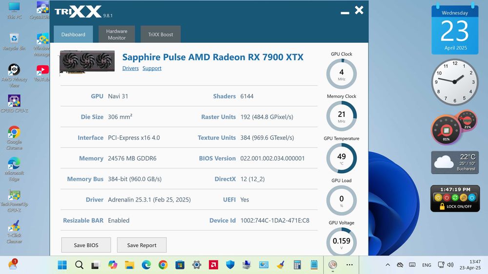 Sistem de games AMD R9 7945HX + RX 7900 XTX