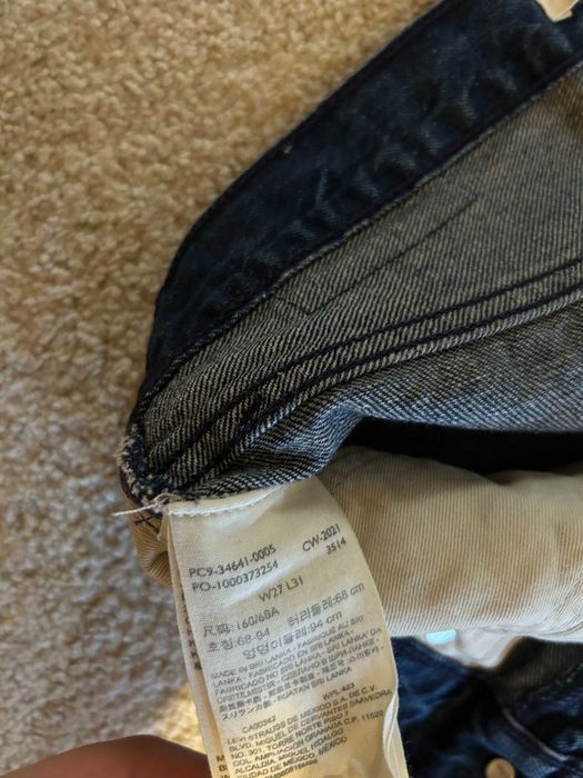 Blugi Levi Strauss & co. W27 L31, largi, talie inalta