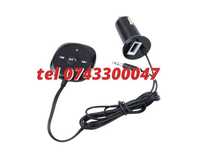 Car Kit Bluetooth Fara Fir Aux Cu Jack Cu Bricheta Si 2 X Usb