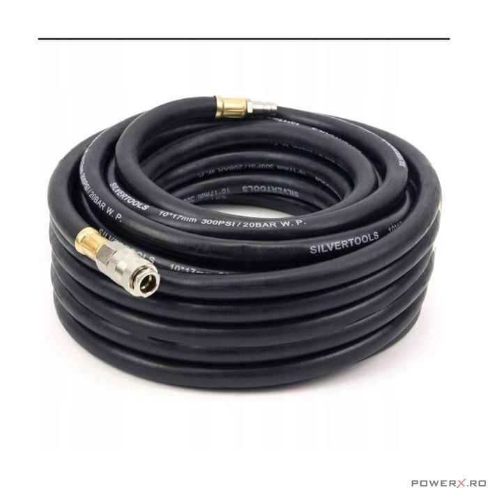 Furtun Cauciucat pentru Compresor, Aer Comprimat 20m 10x17mm 20bar